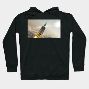 Space Launch System launch, illustration (C023/9493) Hoodie